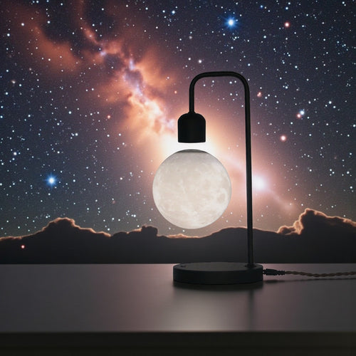 Magnetic Levitation Moon Light with Wireless Phone Charging