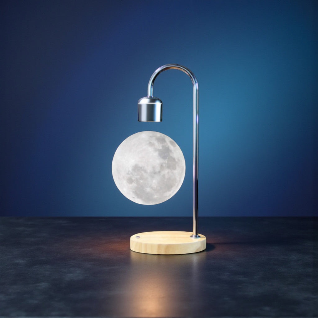 Magnetic Levitation Moon Light with Wireless Phone Charging